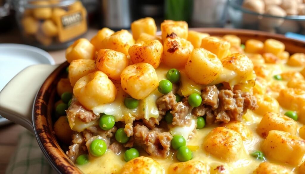 Tater Tot Casserole with Ground Beef