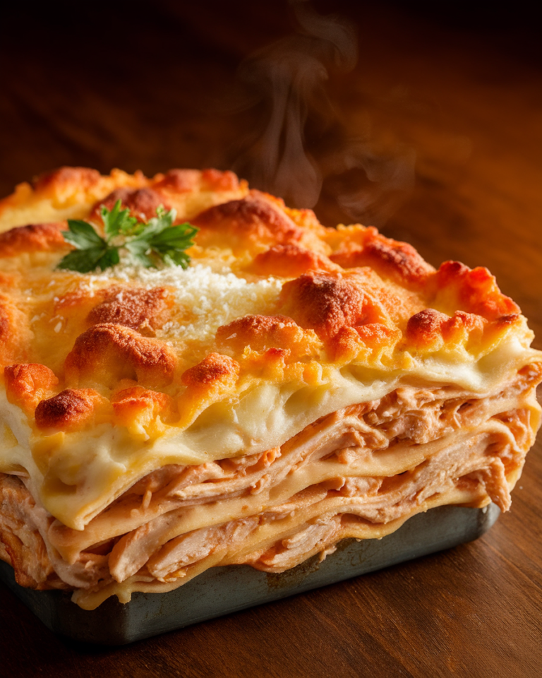 Cheesy Chicken Alfredo Lasagna 1 1 10