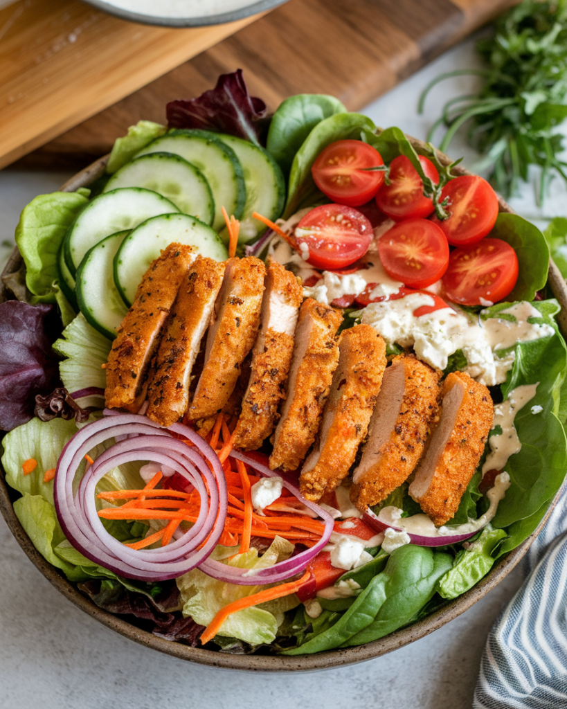 Easy Crispy Chicken Salad