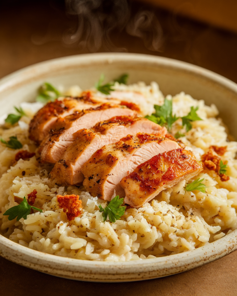 Flavorful Chicken and Garlic Parmesan Rice 1 1 10