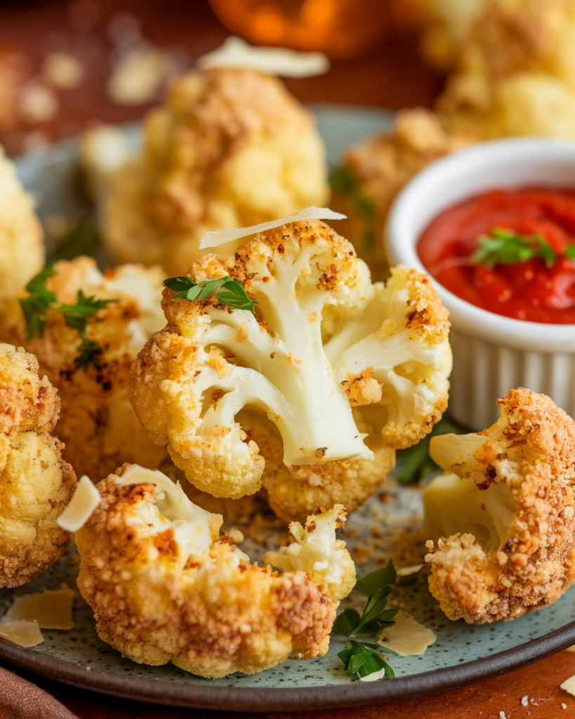 Parmesan Cauliflower Bites