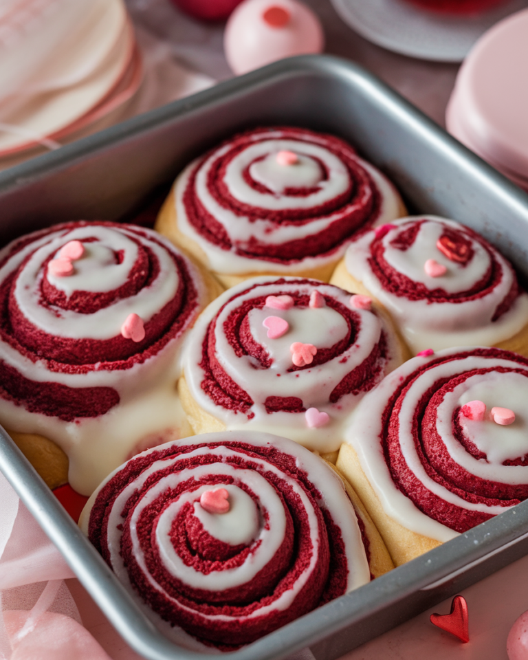 Red Velvet Valentine's Day Cinnamon Rolls Recipe 1 1 9