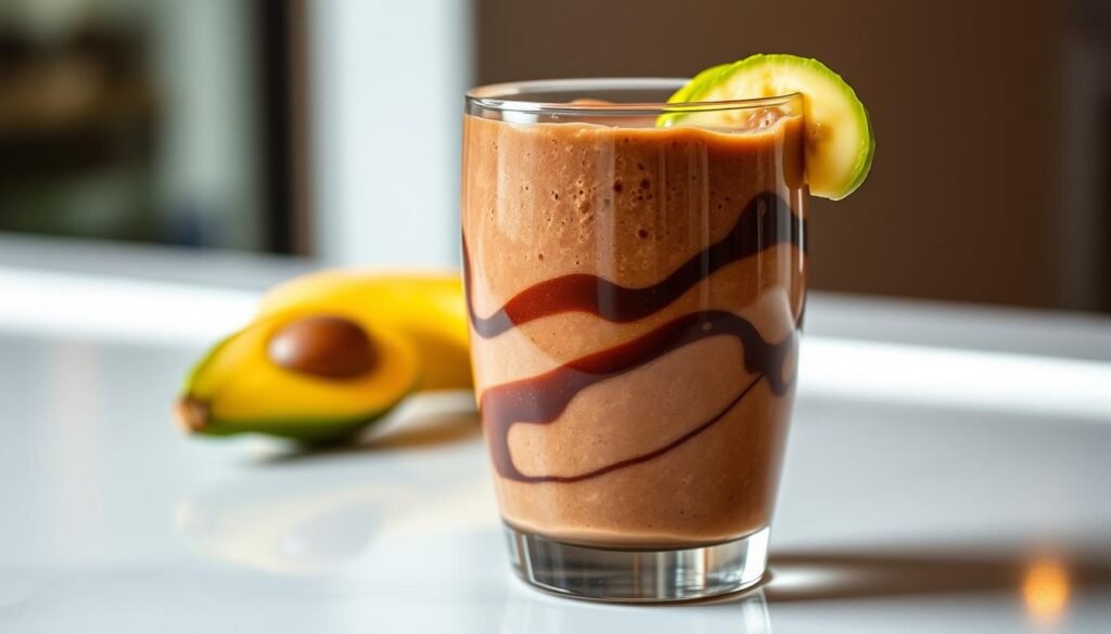 Chocolate Banana Avocado Smoothie