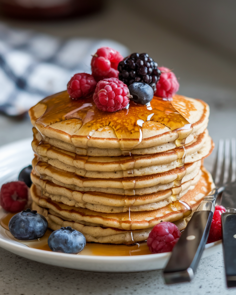 High Protein Pancakes with Cottage Cheese