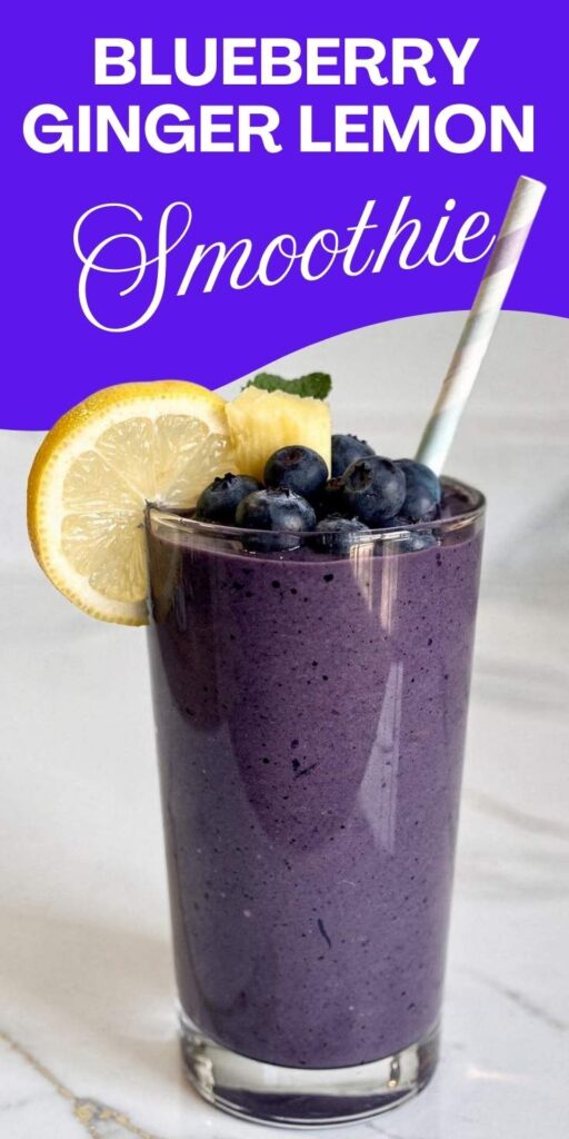 Blueberry Ginger Lemon Smoothie