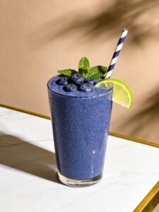 Blueberry Mint Lime Smoothie