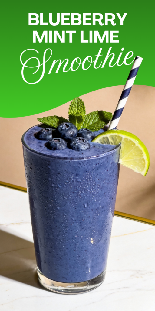 Blueberry Mint Lime Smoothie