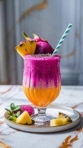 Dragon Fruit Pineapple Smoothie