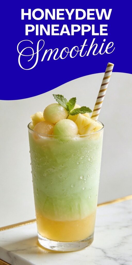 Honeydew Pineapple Smoothie