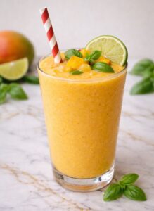 Mango Basil Lime Smoothie