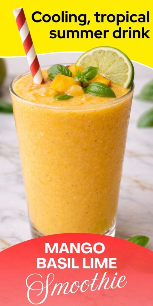 Mango Basil Lime Smoothie