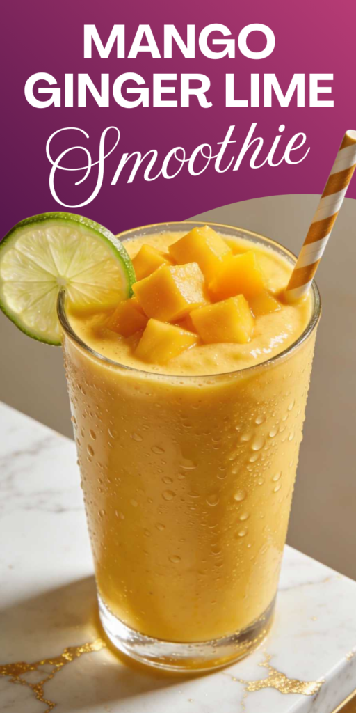 Mango Ginger Lime Smoothie