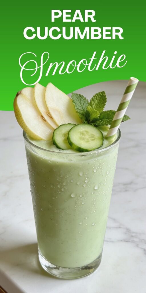 Pear Cucumber Smoothie