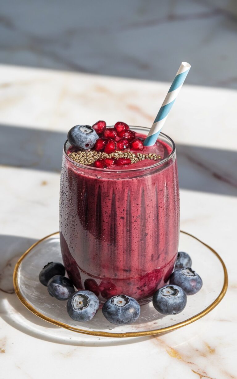 Pomegranate Blueberry Smoothie