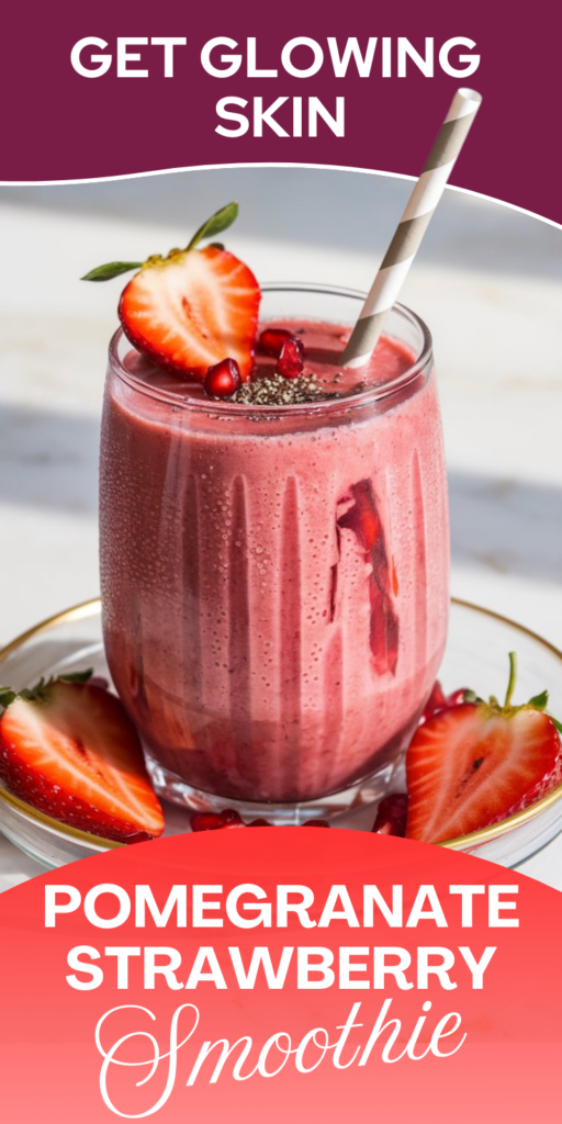 Pomegranate Strawberry Smoothie
