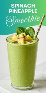 Spinach Pineapple Low Calorie Smoothie