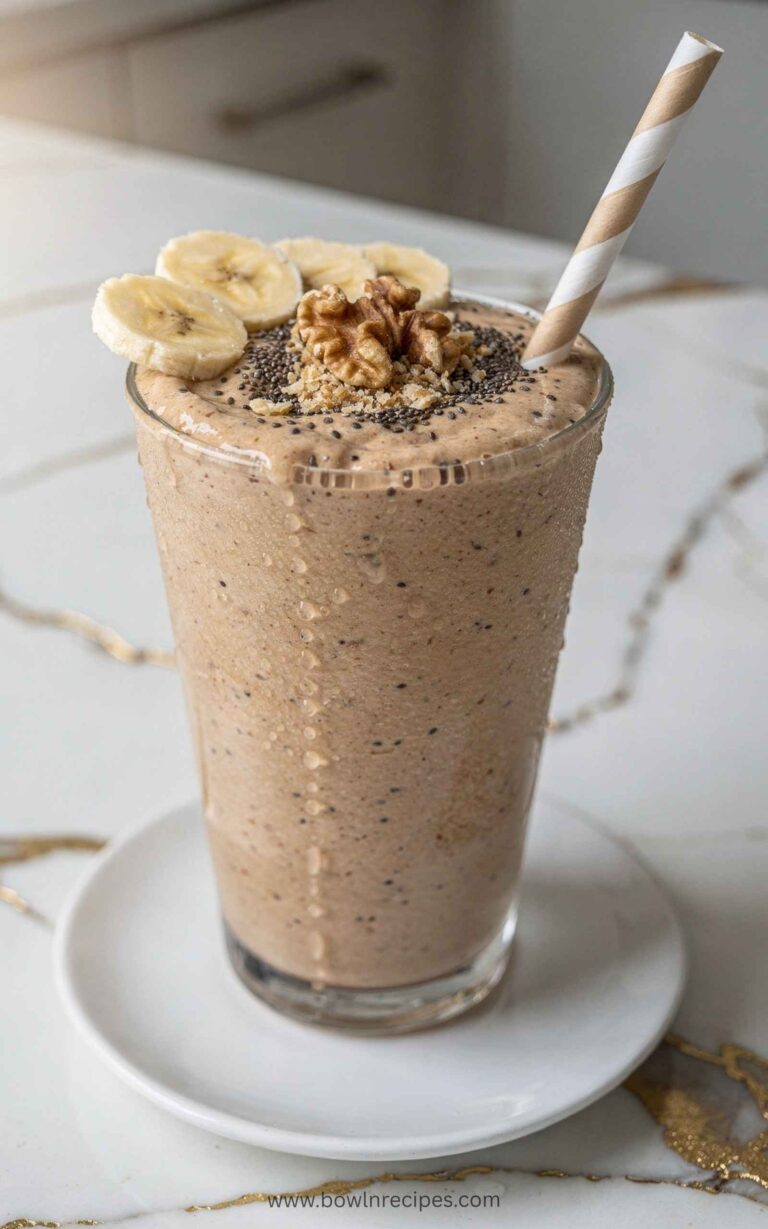 Walnut Banana Protein Smoothie