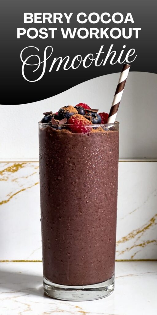 Berry Cocoa Post Workout Smoothie