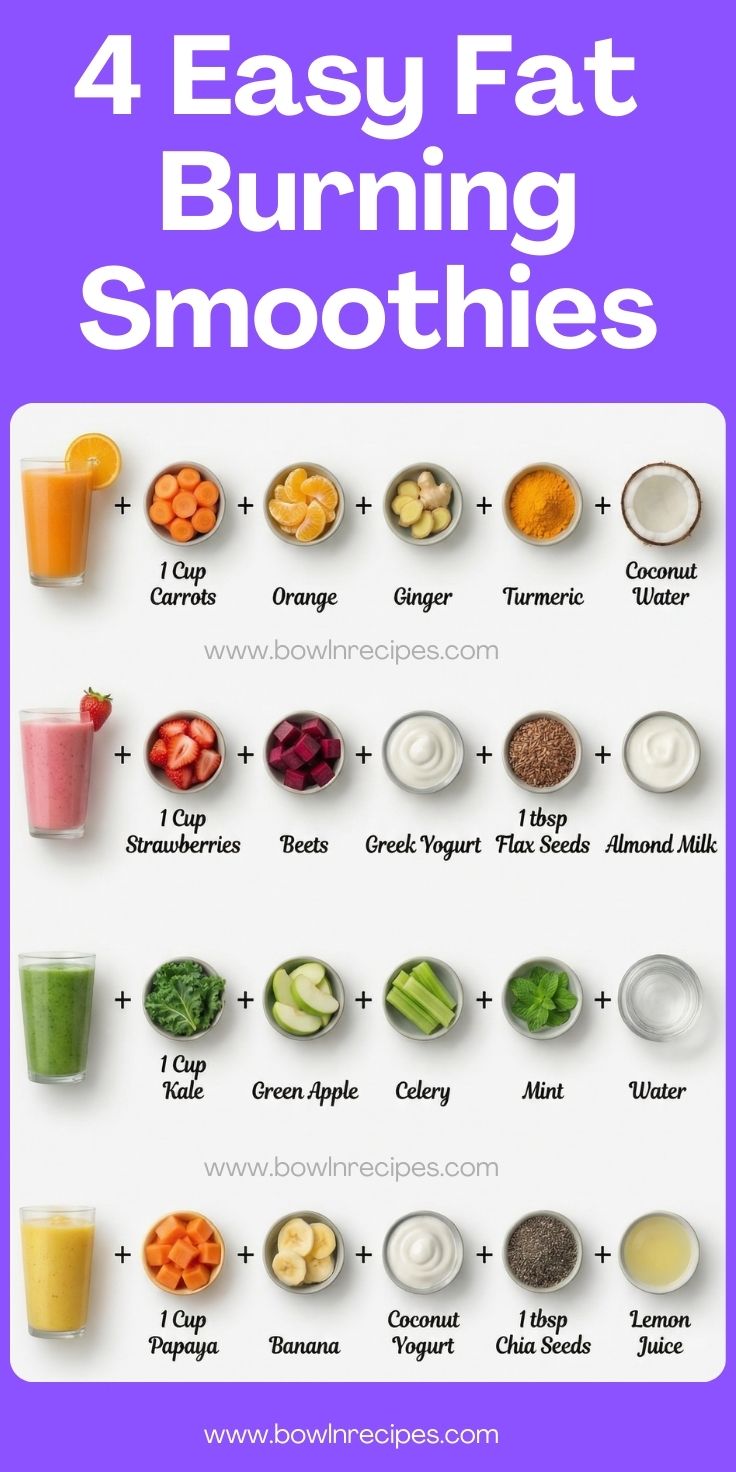 4 Easy Fat Burning Smoothies