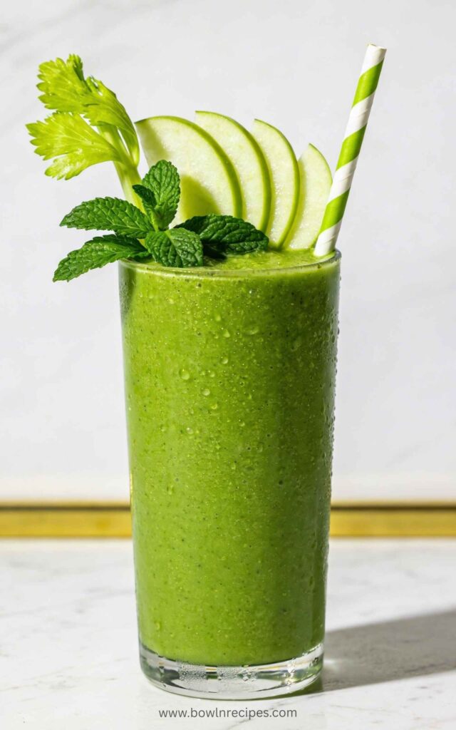 Kale Green Apple Celery Mint Smoothie