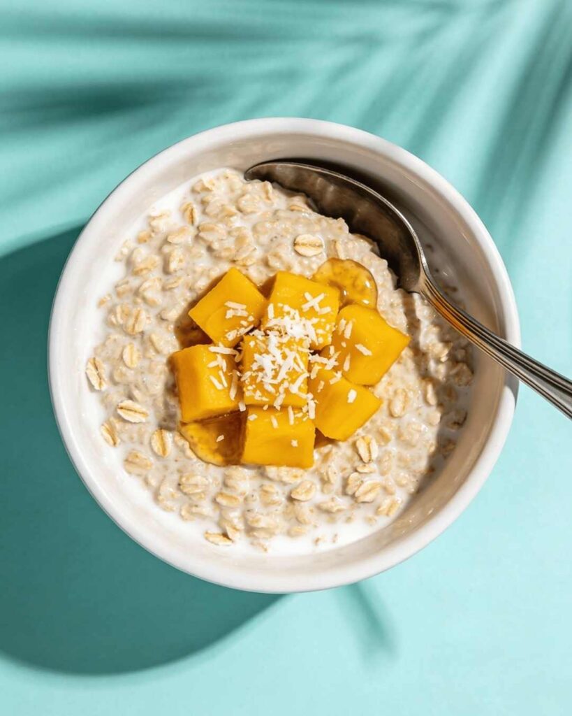 Mango Coconut Overnight Oats