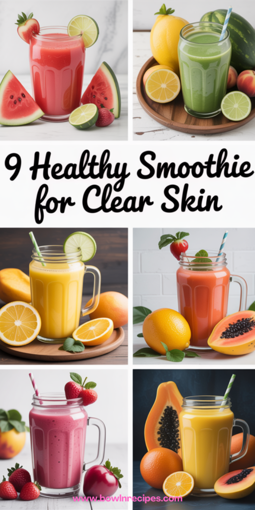 9 Healthy Smoothie Recipes For Clear Skin