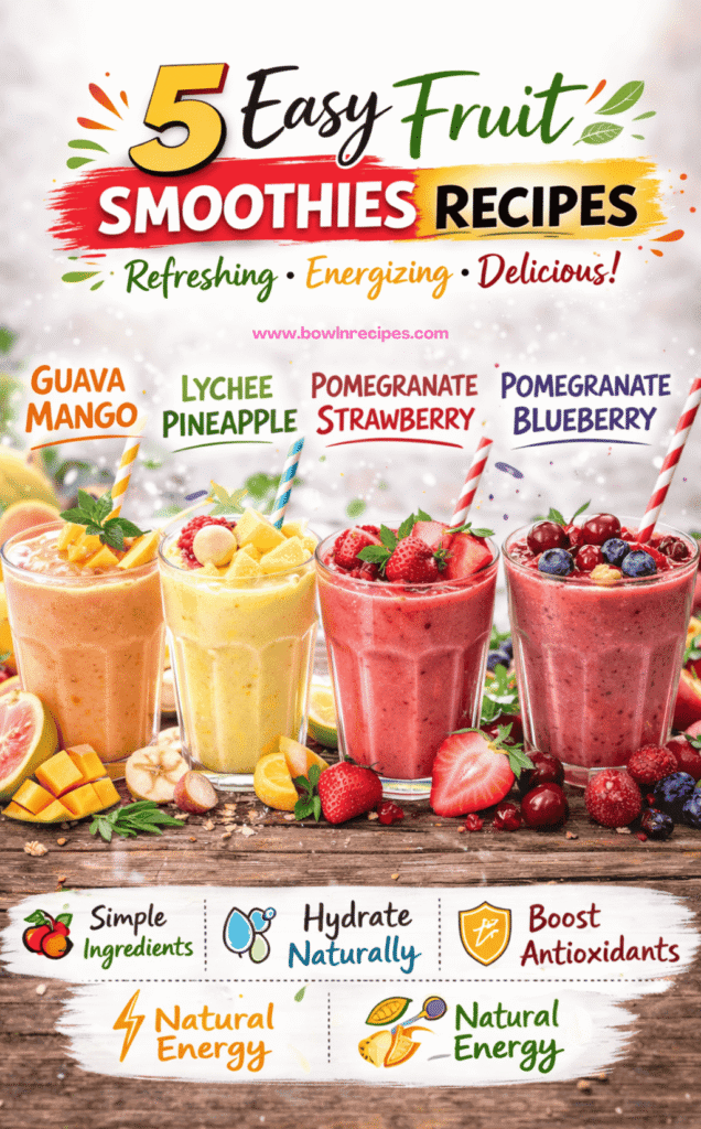 5 Easy Fruit Smoothies Recipes
