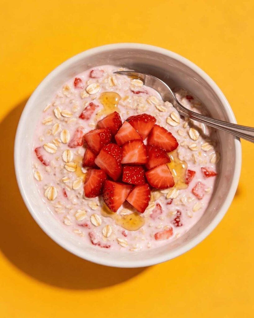 Strawberry Vanilla Overnight Oats