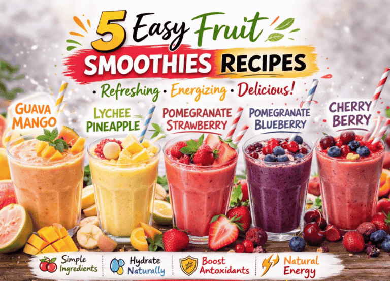 5 Easy Fruit Smoothies Recipes