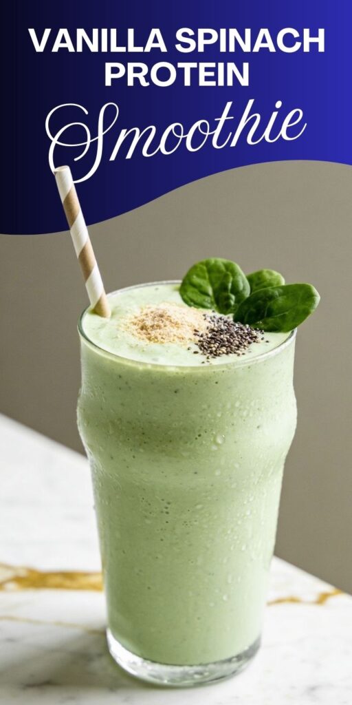Vanilla Spinach Protein Smoothie