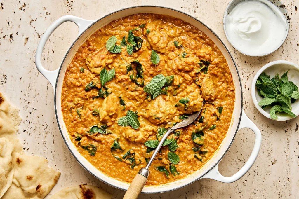 One-Pot Lentil Chicken